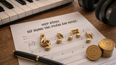 Cách phân chia tiền bản quyền đối với tác phẩm âm nhạc có cả nhạc và lời